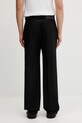 Odzież MM6 Maison Margiela spodnie z dodatkiem wełny męskie SH0KA0062.MTN133.961 czarny