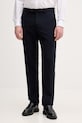 United Colors of Benetton spodnie garniturowe męskie z wiskozą granatowy 43N4UF060