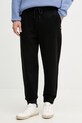 United Colors of Benetton pantaloni de trening pentru bărbați, cu bumbac negru 342ZUF01B.