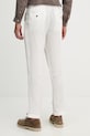 Oblečení United Colors of Benetton kalhoty pánské lněné 4AGHUF00M. bílá