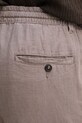 United Colors of Benetton Παντελόνι ανδρικό λινό καφέ 4AGHUF00M.