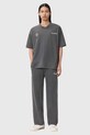 Odzież AllSaints spodnie dresowe męskie bawełniane EMBLEM M022TE szary