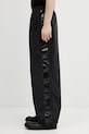 VETEMENTS spodnie dresowe Taped tkanina czarny ME76GP116BB