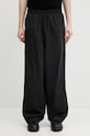 VETEMENTS spodnie dresowe Taped ME76GP116BB czarny SS26