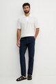 Lindbergh spodnie z dodatkiem lnu 30.008003 granatowy SS26