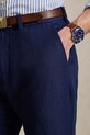 Polo Ralph Lauren spodnie z dodatkiem lnu granatowy 710A13266