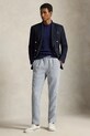 Одежда Polo Ralph Lauren брюки для мужчин из льна 710P08270 голубой