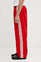 Παντελόνι φόρμας adidas Originals OS TP πλεκτό ύφασμα κόκκινο KE3498