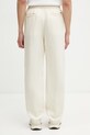 Oblečenie Nohavice s prímesou ľanu Lacoste HH1972 béžová