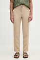 Karl Lagerfeld Παντελόνι ίσιο Ανδρικό λινό μπεζ 562818.265358