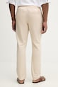 Odzież U.S. Polo Assn. spodnie z dodatkiem lnu LINEN BLEND DRAWSTRING MUP4694 beżowy