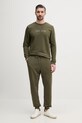 Tommy Hilfiger pantaloni da tuta da uomo con cotone UM0UM03664 verde SS26