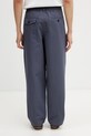 Odzież Maison Kitsuné spodnie męskie QM01104WW9107 niebieski