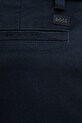 BOSS Orange pantaloni chinos pentru bărbați din bumbac cu elastan Pleated bleumarin 50559158