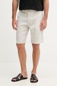 BOSS Orange шорти чоловічі з льону сірий 50559178