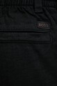 BOSS Orange панталон мъжки с лен черен 50559595