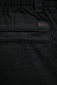 BOSS Orange брюки мужские со льном чёрный 50559595