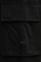 BOSS Orange pantaloni cargo pentru bărbați negru 50562768