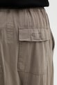 Βαμβακερό παντελόνι Rick Owens DRKSHDW Prisoner Drawstring καφέ DU01F4395.RN