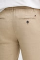 Tommy Hilfiger Nohavice pánske s ľanom béžová MW0MW42337