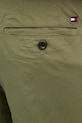 Tommy Hilfiger παντελόνι ανδρικό με βαμβάκι πράσινο MW0MW42340