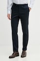 BOSS панталон мъжки от памук с еластан Genius тъмносин 50561572