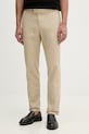 BOSS spodnie męskie z lnem Genius beżowy 50561585