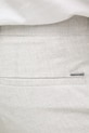 BOSS nohavice slim fit pánske s prímesou ľanu Genius sivá 50561874