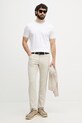 BOSS штани чоловічі з бавовною Re.Maine5 50553815 бежевий SS26