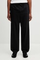 Kenzo spodnie z dodatkiem wełny Jog Pants z elastanem czarny FF55UP5069RU