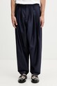 Kenzo Tailored Pants spodnie z wełną męskie granatowy FG55PA3849FA