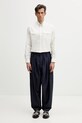 Kenzo Tailored Pants spodnie z wełną męskie FG55PA3849FA granatowy