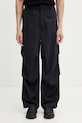 Filling Pieces Pinstripe pantaloni con misto lana da uomo blu navy 412650501322.150