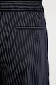 Filling Pieces Pinstripe pantaloni con misto lana da uomo blu navy 412650501322.150