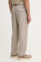 Odzież Aeronautica Militare spodnie lniane PA1712UCT04293 beżowy