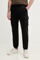 Aeronautica Militare spodnie dresowe z elastanem czarny PF1020UF00674