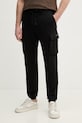 Aeronautica Militare spodnie dresowe z elastanem czarny PF1020UF00674