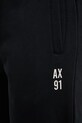 Armani Exchange спортивные штаны для мужчин из хлопка XM002447.AF22124 чёрный