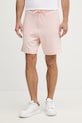 BOSS Orange спортивные шорты для мужчин с хлопком розовый 50559260