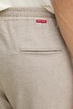 Joop! spodnie męskie z domieszką lnu 30102837 beżowy