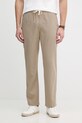 Joop! spodnie regular męskie z lyocellu beżowy 30102878
