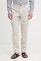 Joop! штани chinos чоловічі лляні бежевий 30102982