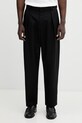 A.P.C. spodnie z dodatkiem wełny Renato tkanina czarny PSALP.H08428