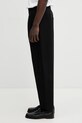 A.P.C. spodnie z dodatkiem wełny Renato PSALP.H08428 czarny SS26