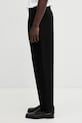 A.P.C. spodnie z dodatkiem wełny Renato PSALP.H08428 czarny SS26