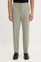 HUGO брюки slim fit мужские шерстяные Gos233F1X зелёный 50547351