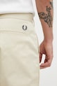 Fred Perry spodnie bawełniane męskie beżowy T2301