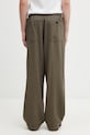 Odzież Undercover PANTS spodnie z dodatkiem lnu męskie UP1F4502 zielony