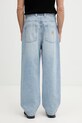 Odzież Carhartt WIP Brandon Pant jeansy relaxed fit męskie I035893.01WU niebieski