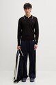 Wales Bonner Motion Track Men's sweatpants with cotton MS26JE07.JE10.503 navy